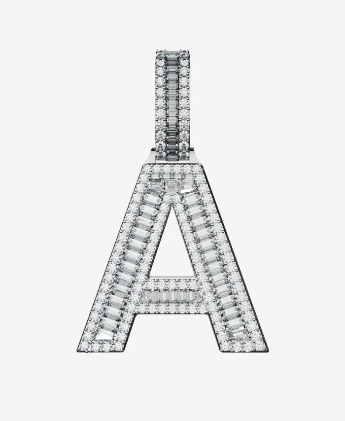 Gold Diamond Initial Pendant