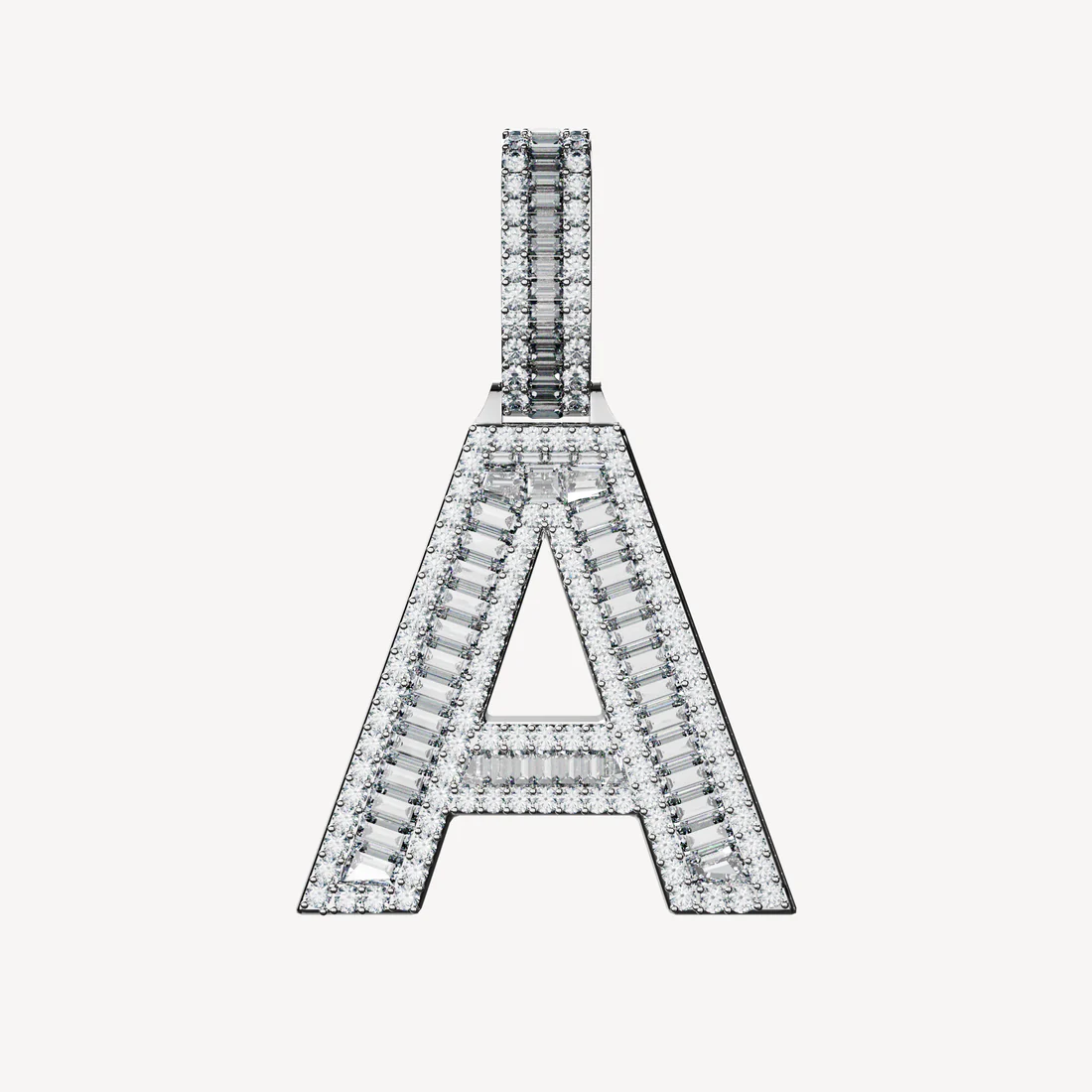 Gold Diamond Initial Pendant