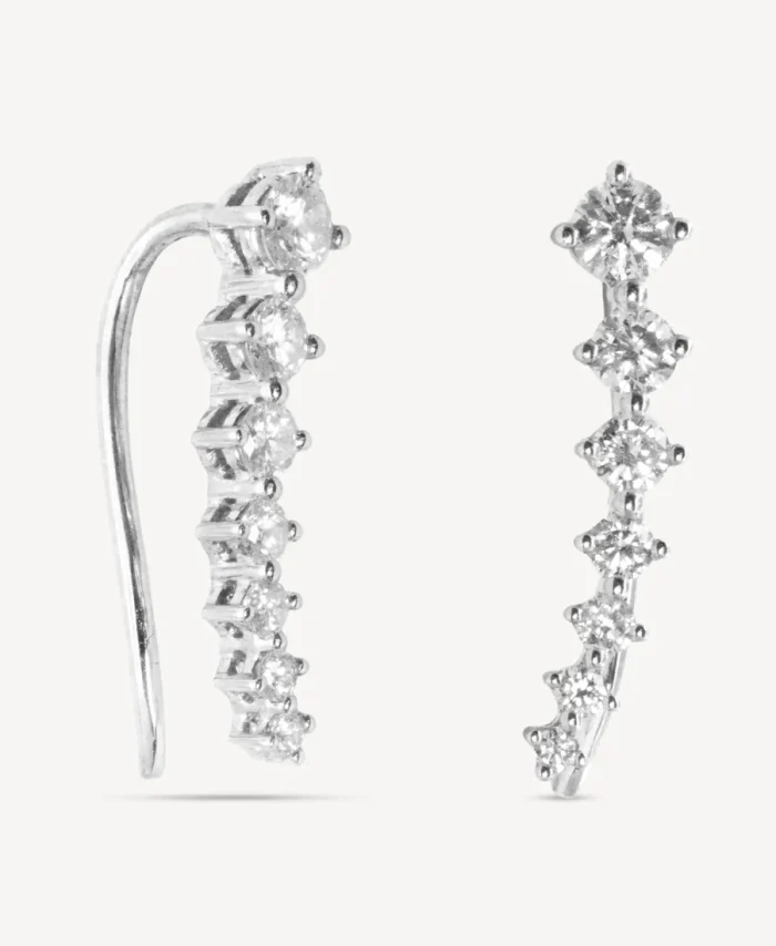 Imara Gold Diamond Climber Earrings