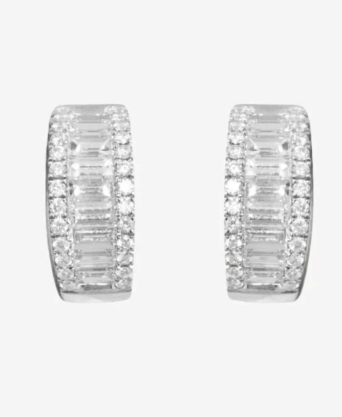 Mia Gold Diamond Hoop Earrings