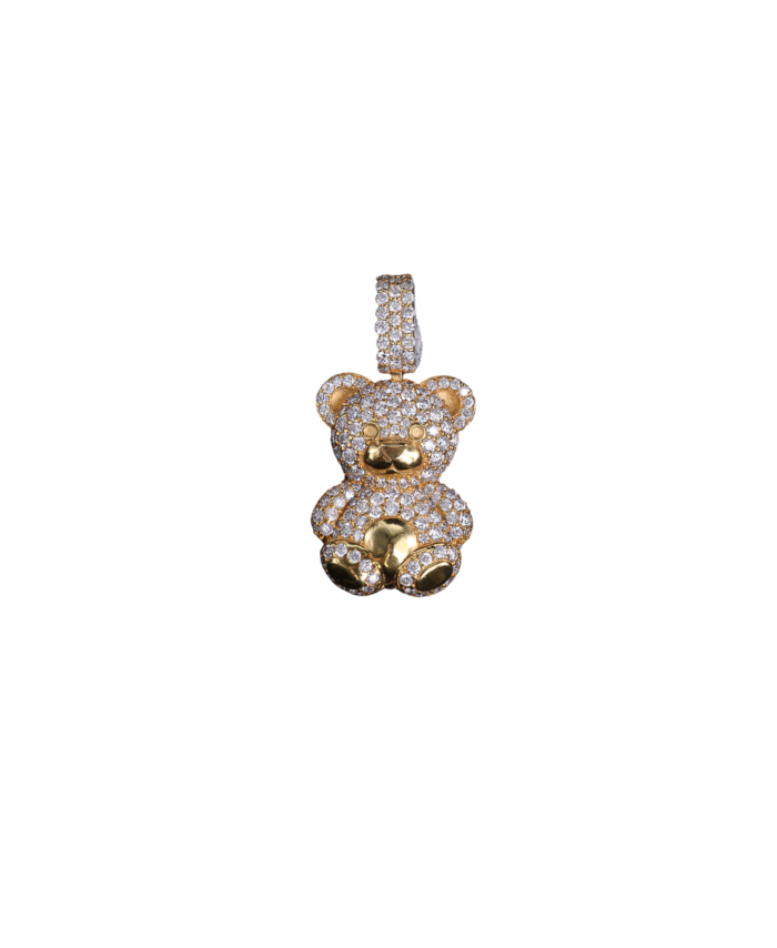 Iced Out Teddy Bear Pendant