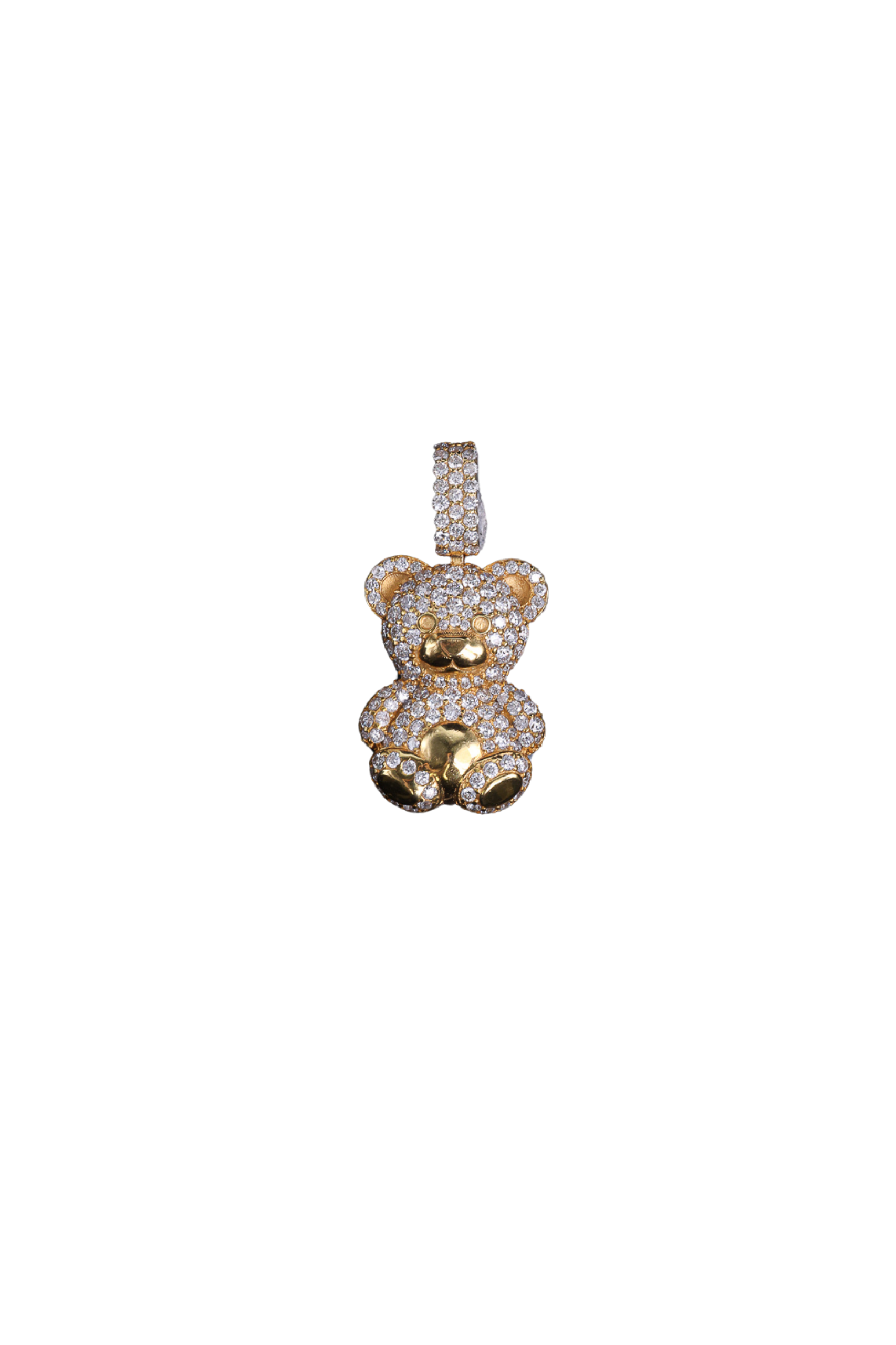 Iced Out Teddy Bear Pendant