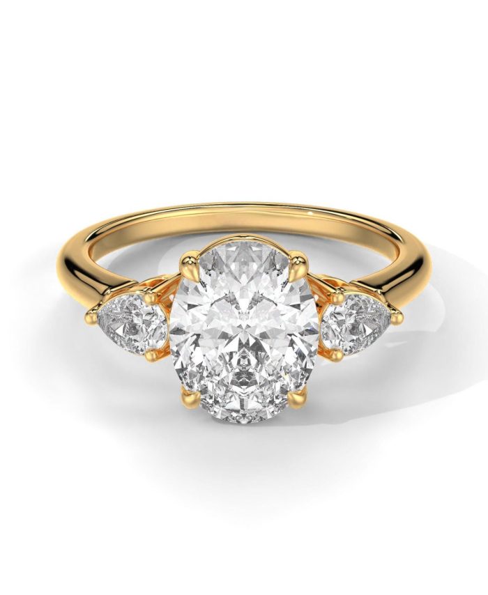 Oval And Pear Cut Engagement Ring
