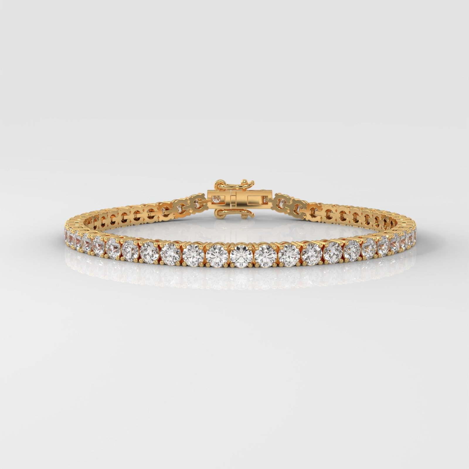 8CT Round Brilliant Cut Tennis Bracelet