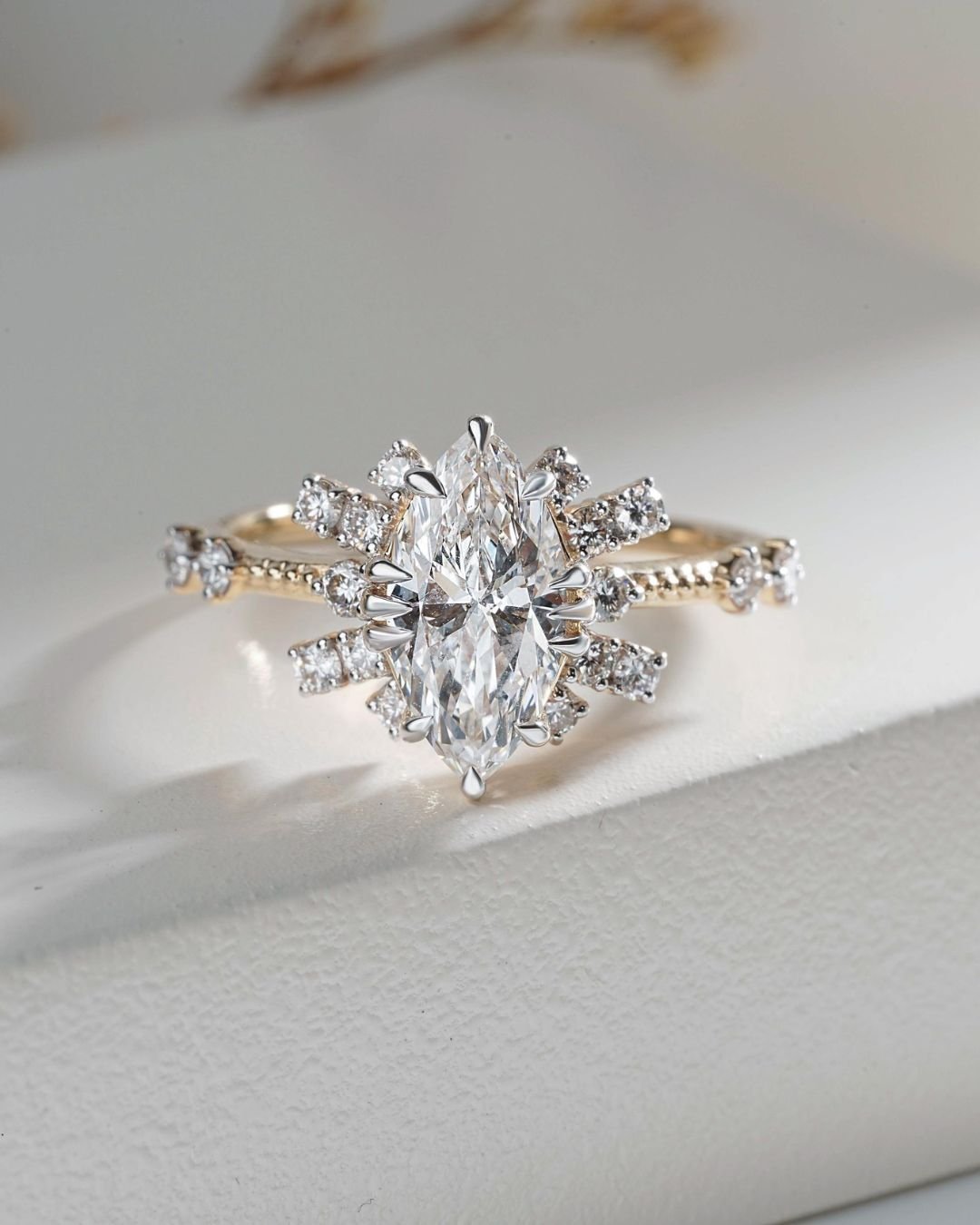 Marquise Lab Grown Diamond Engagement Ring