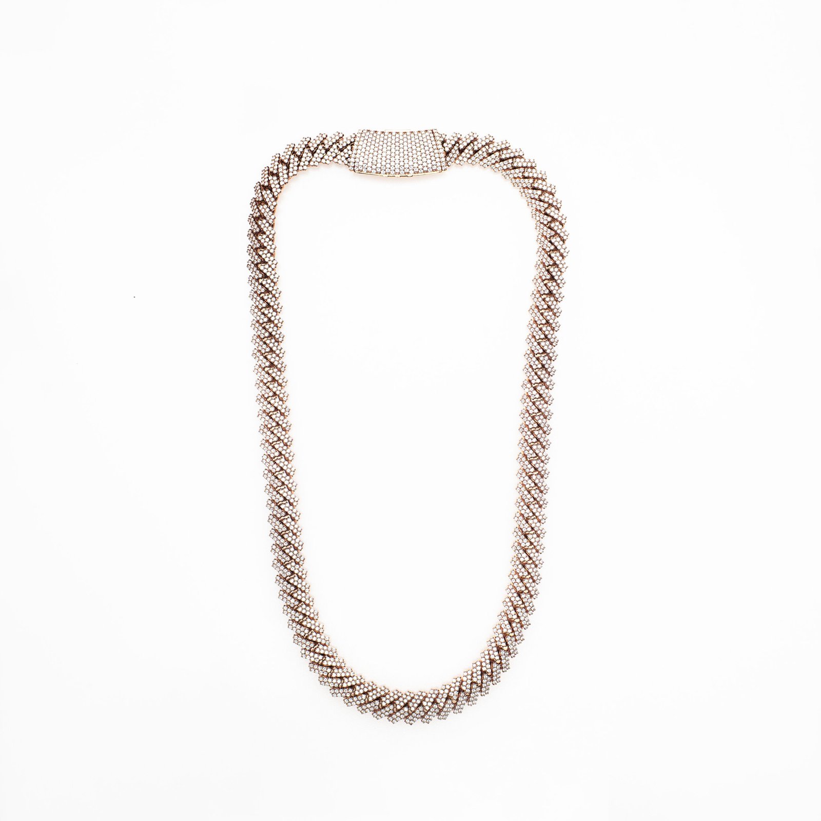 14K Gold Iced Diamond Rope Chain- 35.66CT