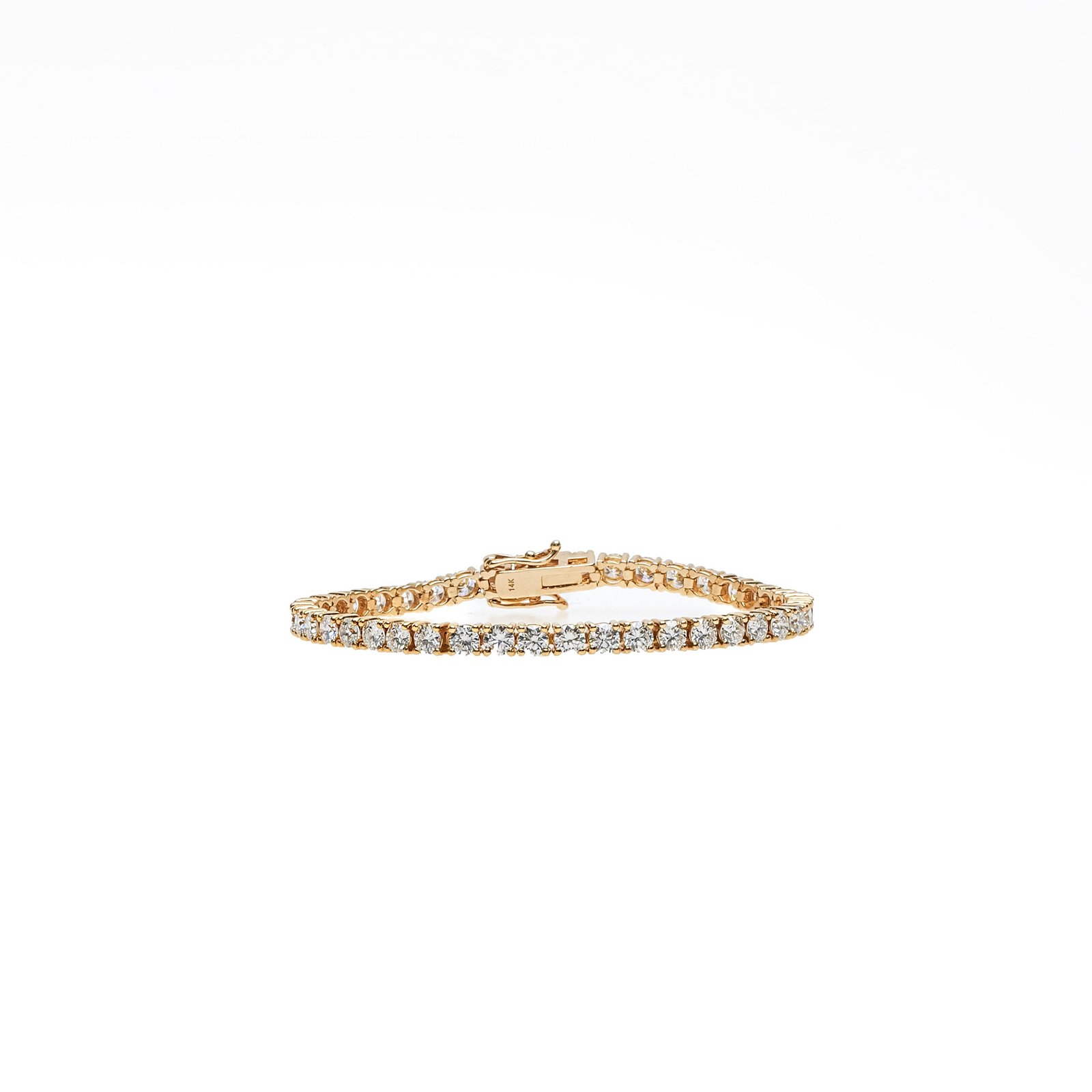 14K Gold Diamond Tennis Bracelet-8.4CT