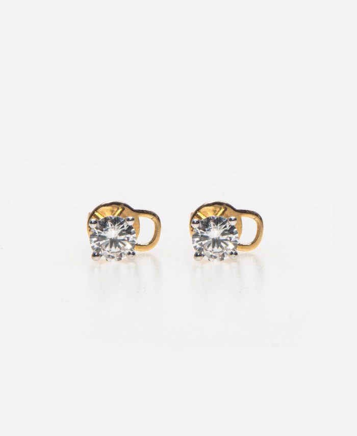 14K Yellow Gold 4-Prong Diamond Stud Earrings – 1.54 CTW