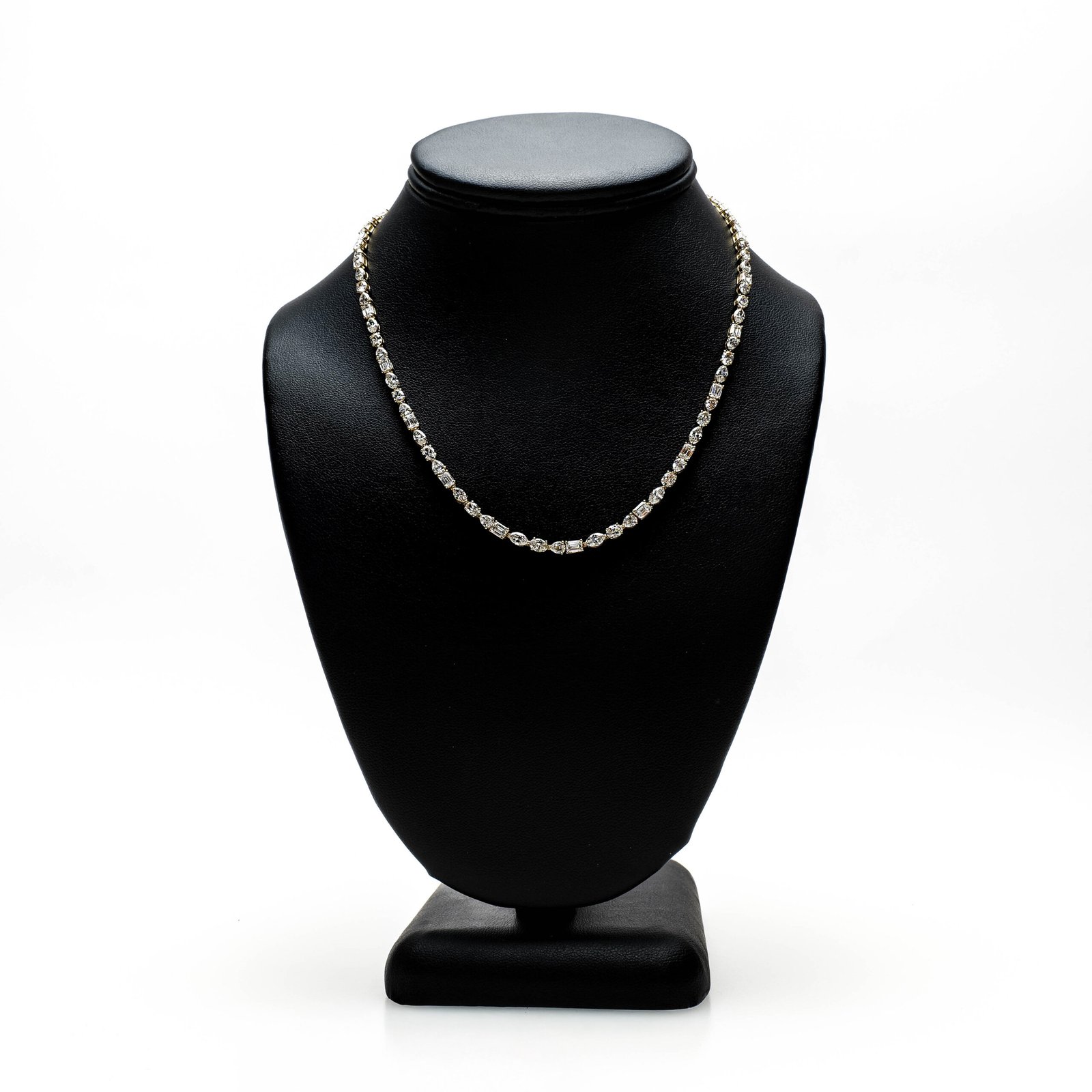 14K Gold Multi-Shape Diamond Necklace – 15.68ctw