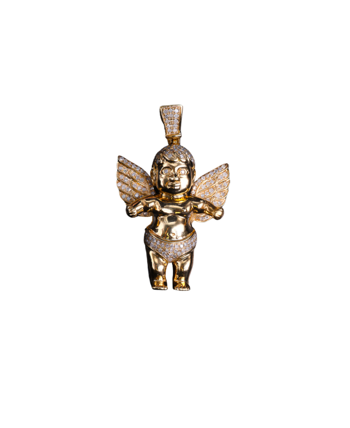 Iced Out Baby Angel Pendant