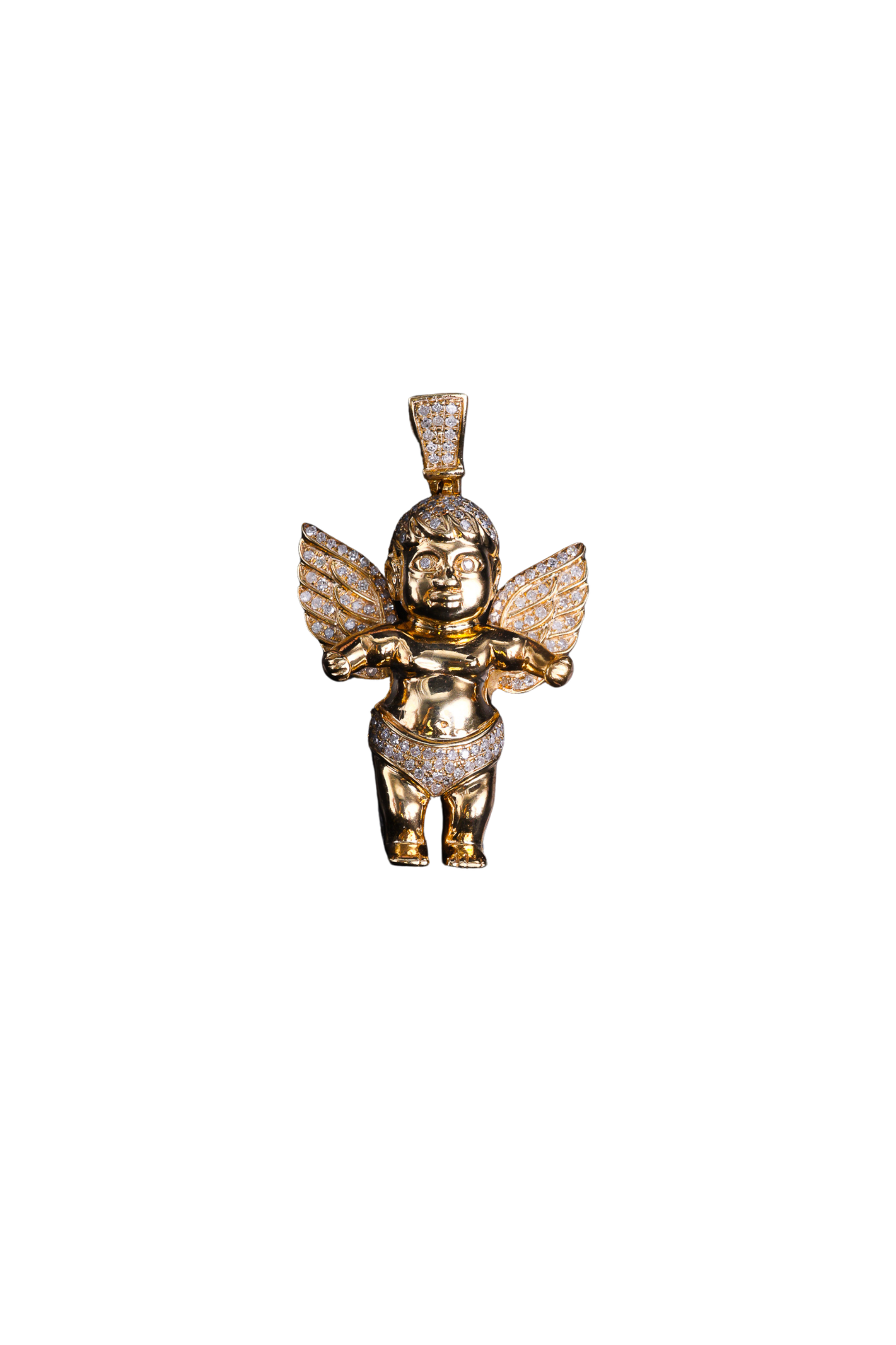 Iced Out Baby Angel Pendant