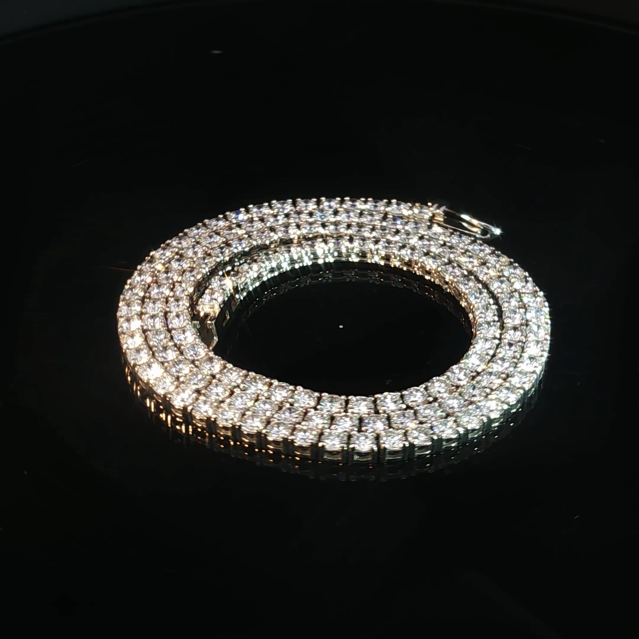 Round Diamond Tennis Necklace - Image 2