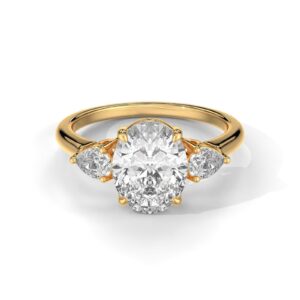 Oval And Pear Cut Engagement Ring