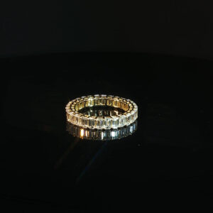14K Gold Baguette Eternity Band with 3.32 CTW Diamonds