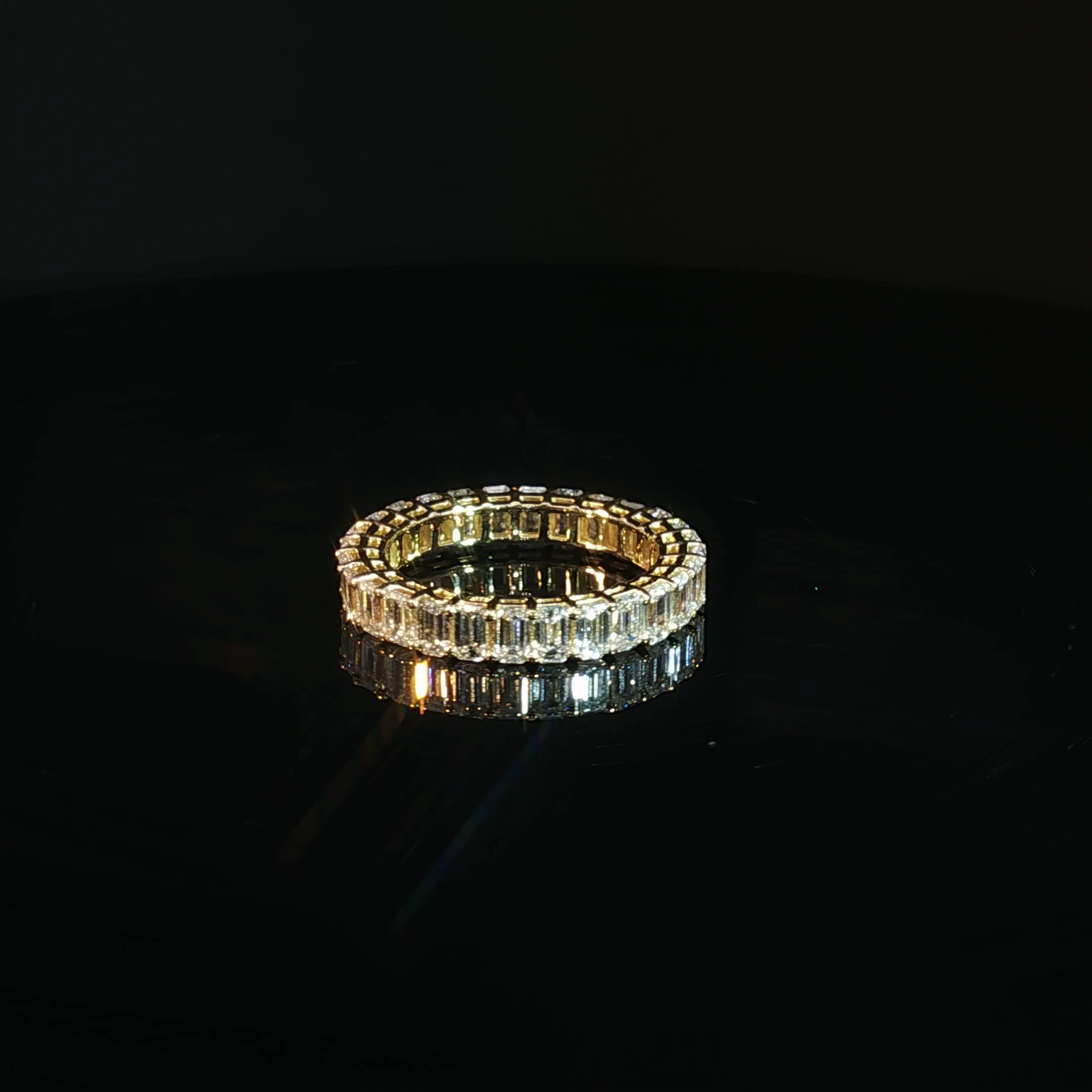 14K Gold Baguette Eternity Band with 3.32 CTW Diamonds