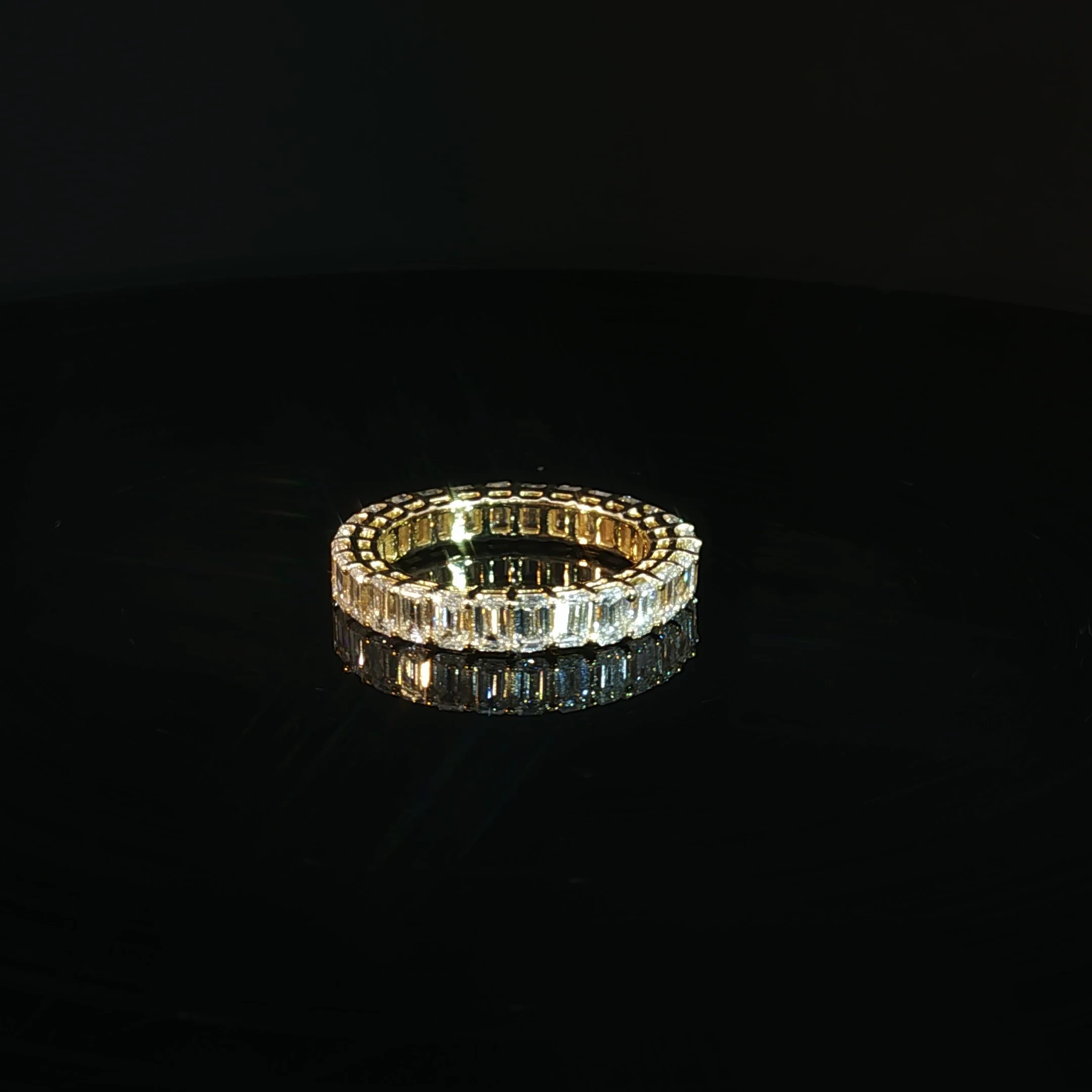 14K Gold Baguette Eternity Band with 3.32 CTW Diamonds - Image 2