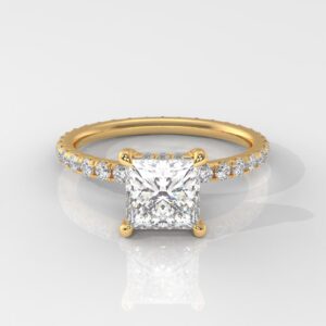 Princess Cut Halo Engagement Ring