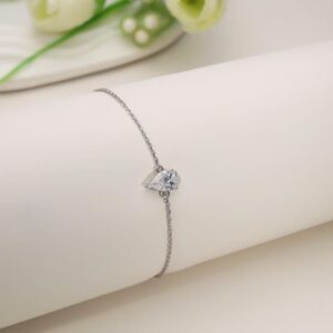 Pear Solitaire Bracelet