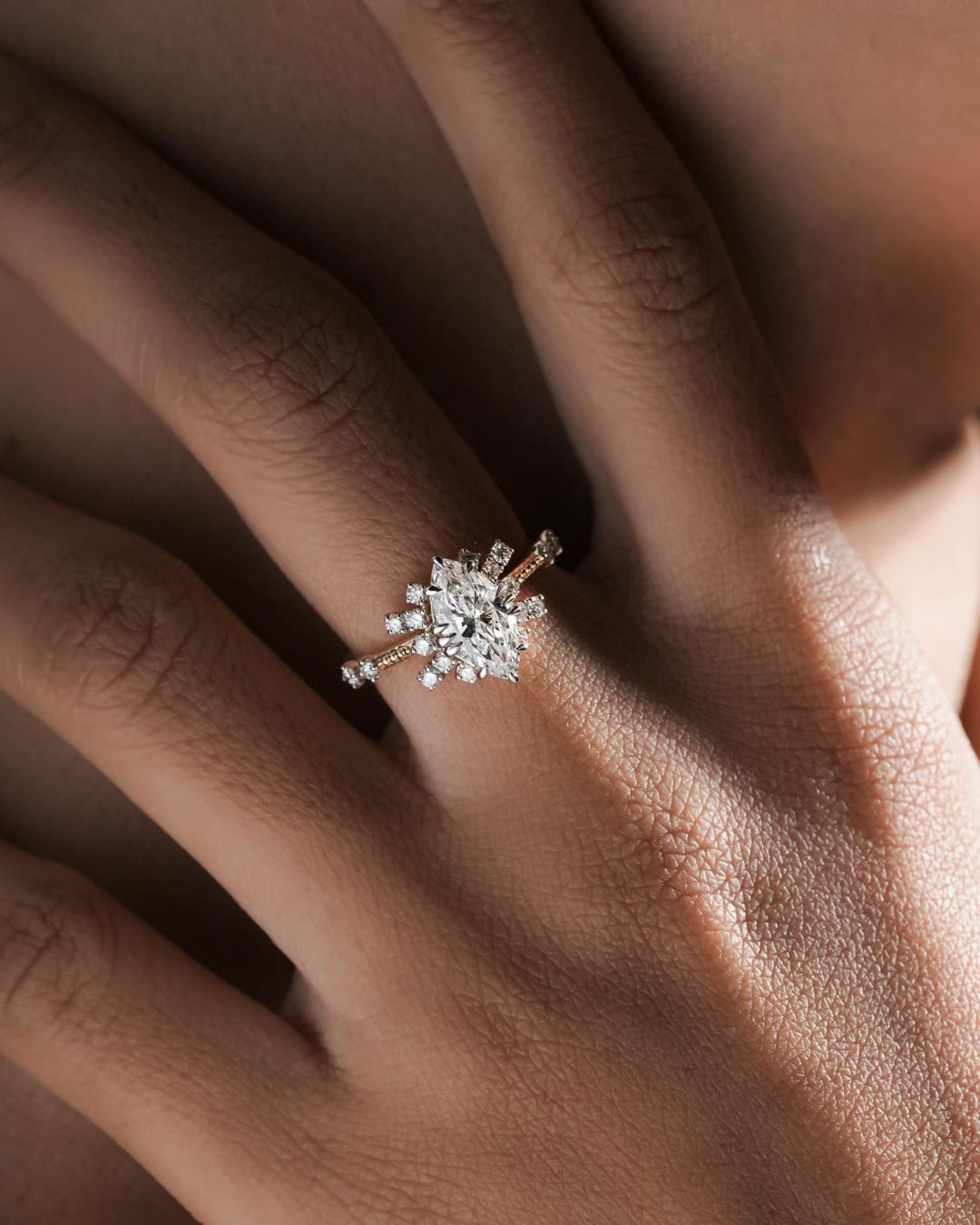 Marquise Lab Grown Diamond Engagement Ring - Image 4