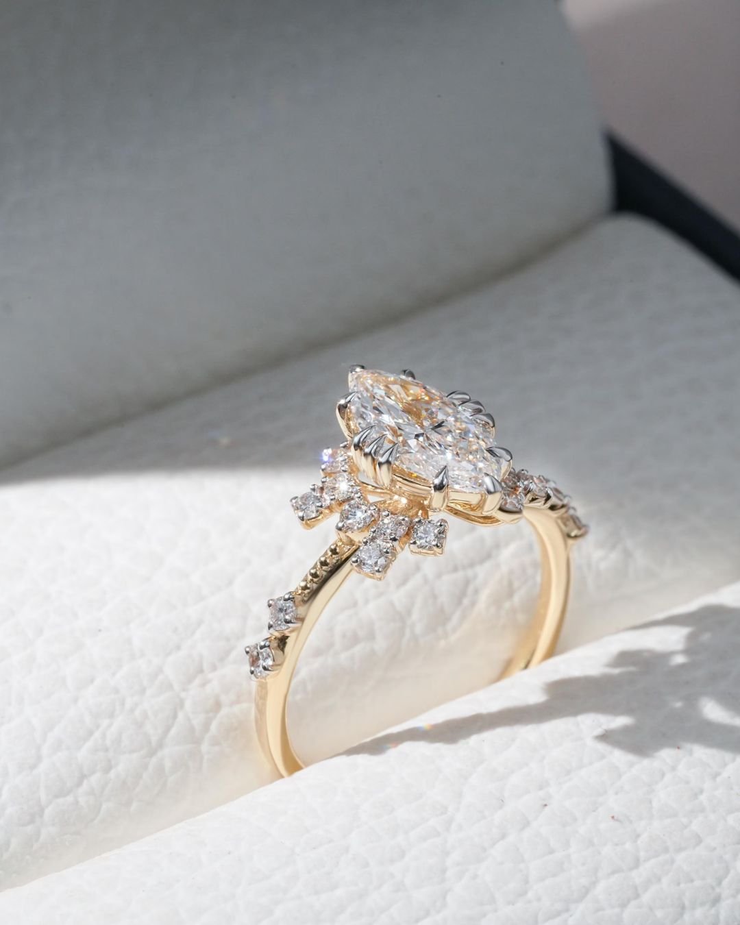 Marquise Lab Grown Diamond Engagement Ring - Image 5