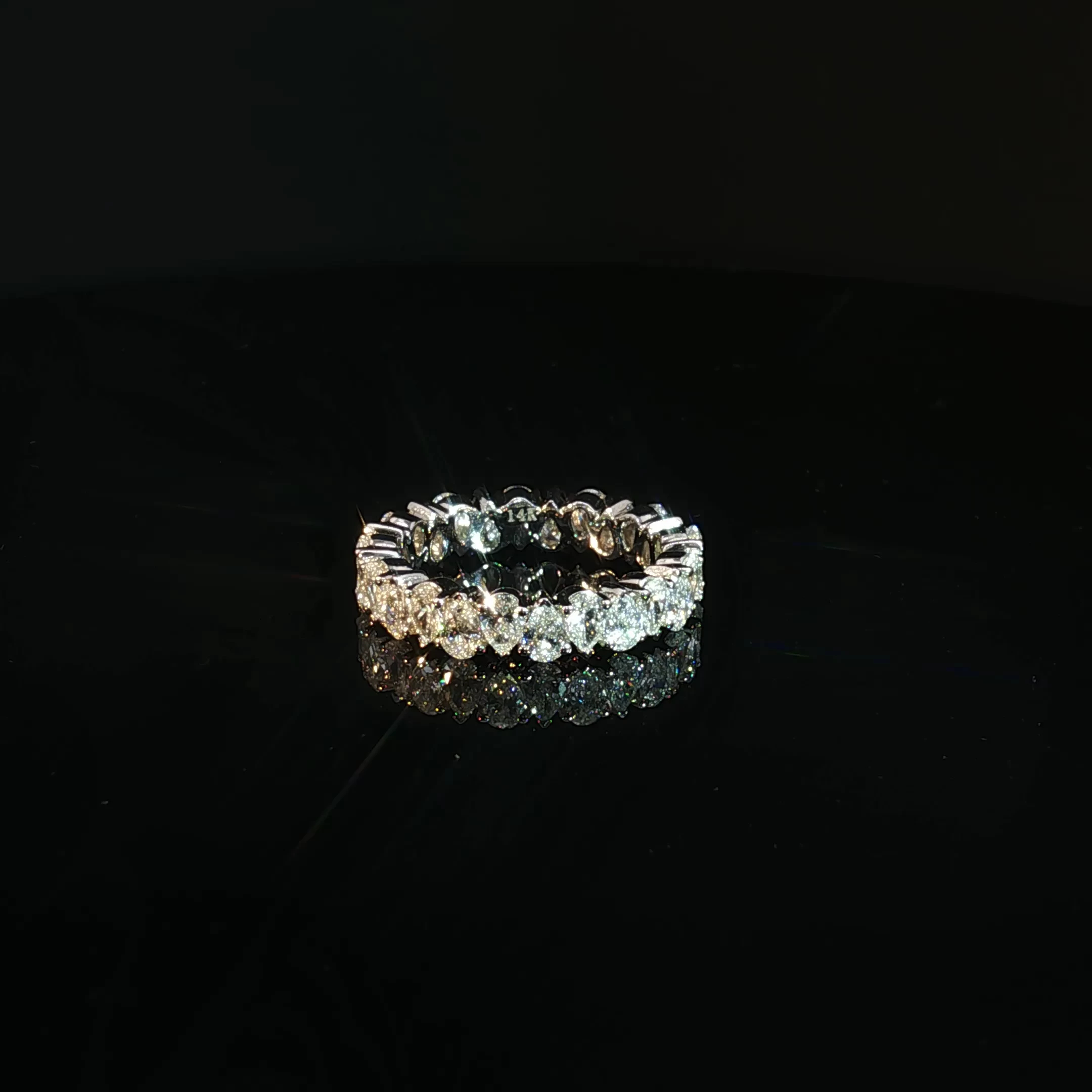 14K Gold Eternity Band with 2.62 CTW Diamonds - Image 4