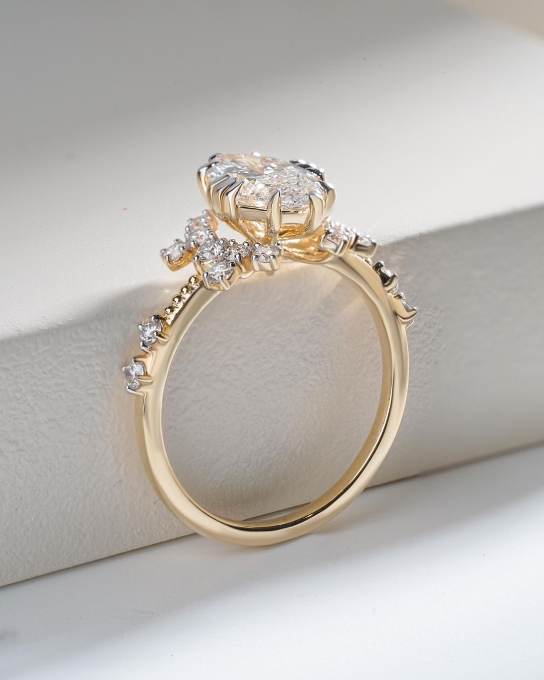 Marquise Lab Grown Diamond Engagement Ring - Image 6