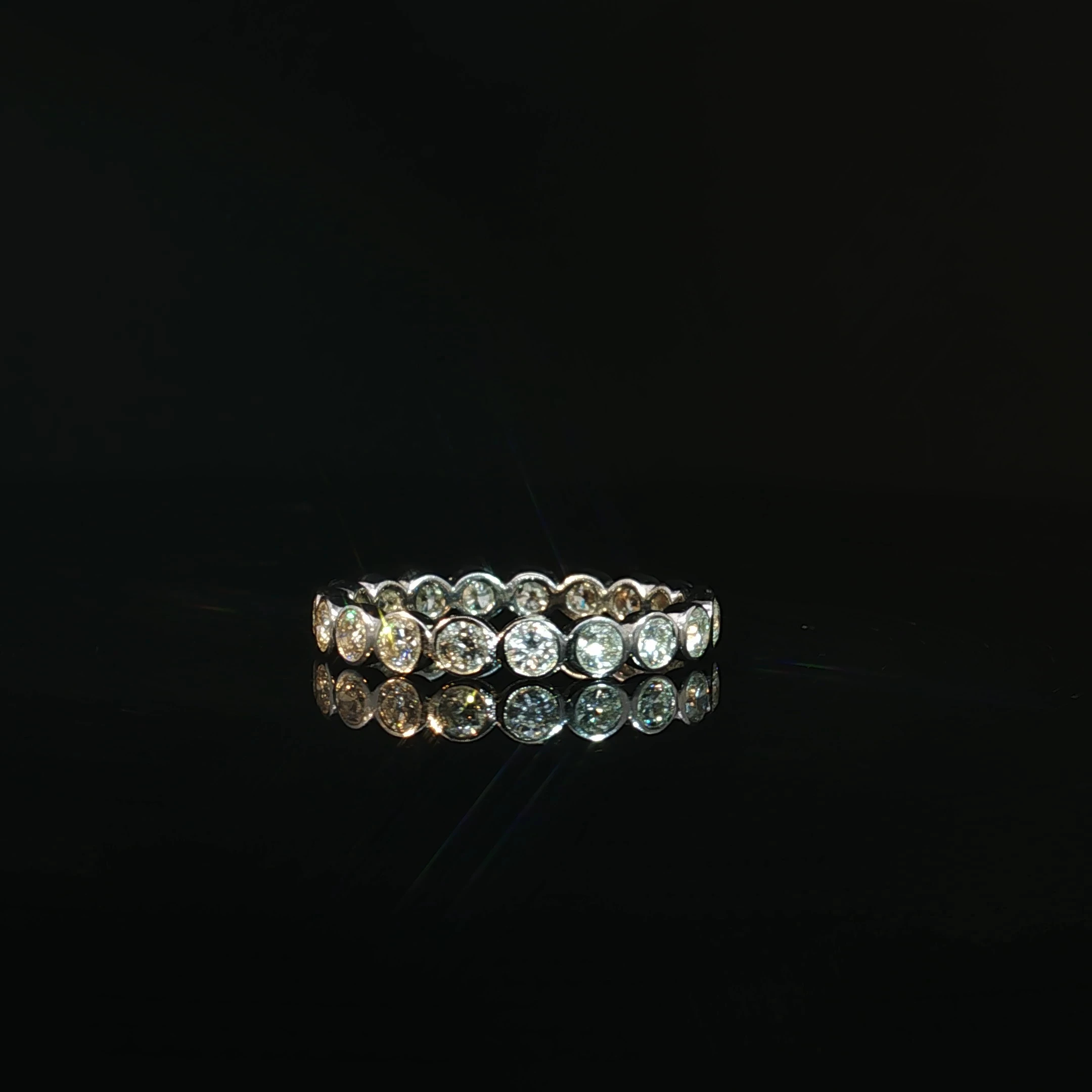 Bezel Set Round Lab-Grown Diamond Eternity Band
