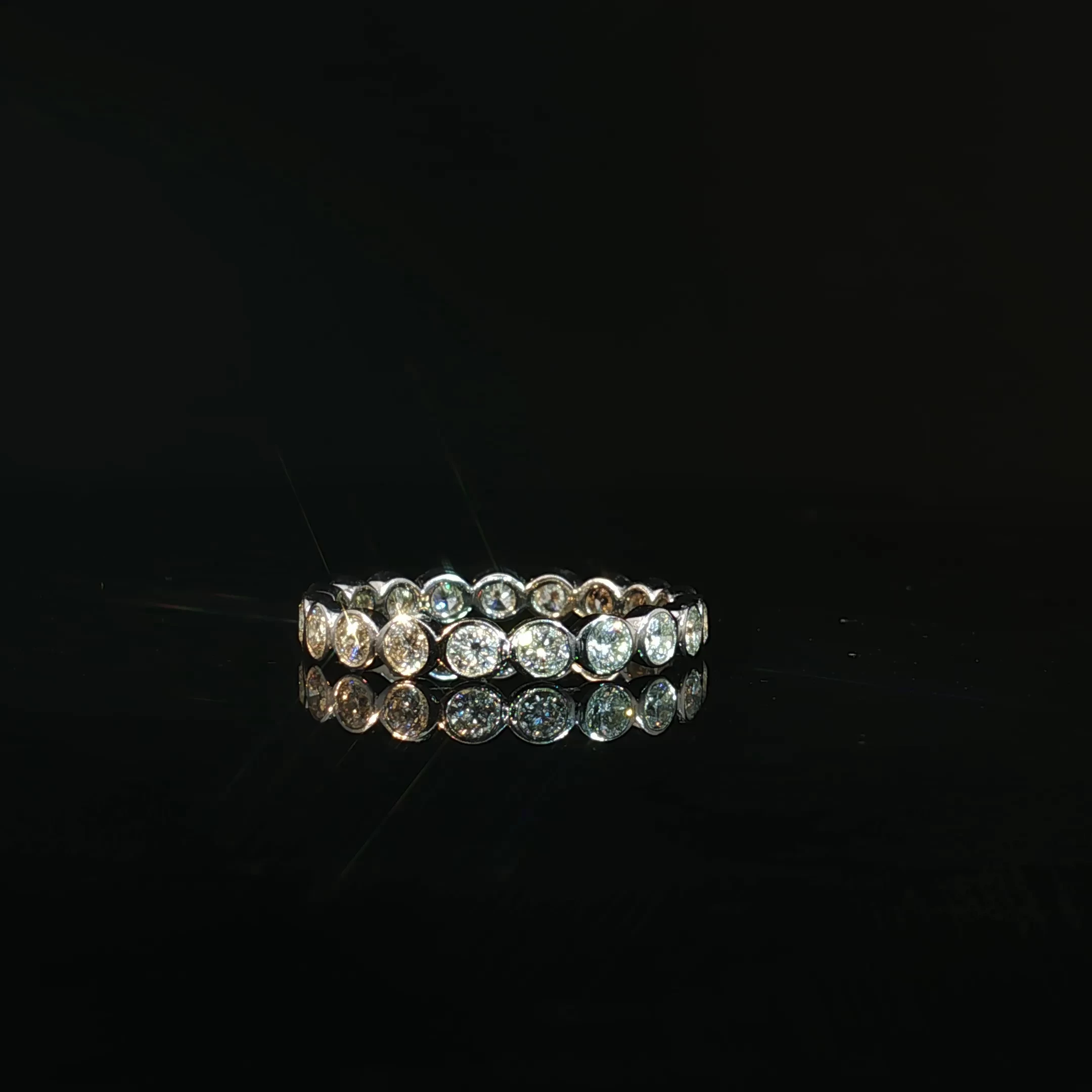 Bezel Set Round Lab-Grown Diamond Eternity Band - Image 4