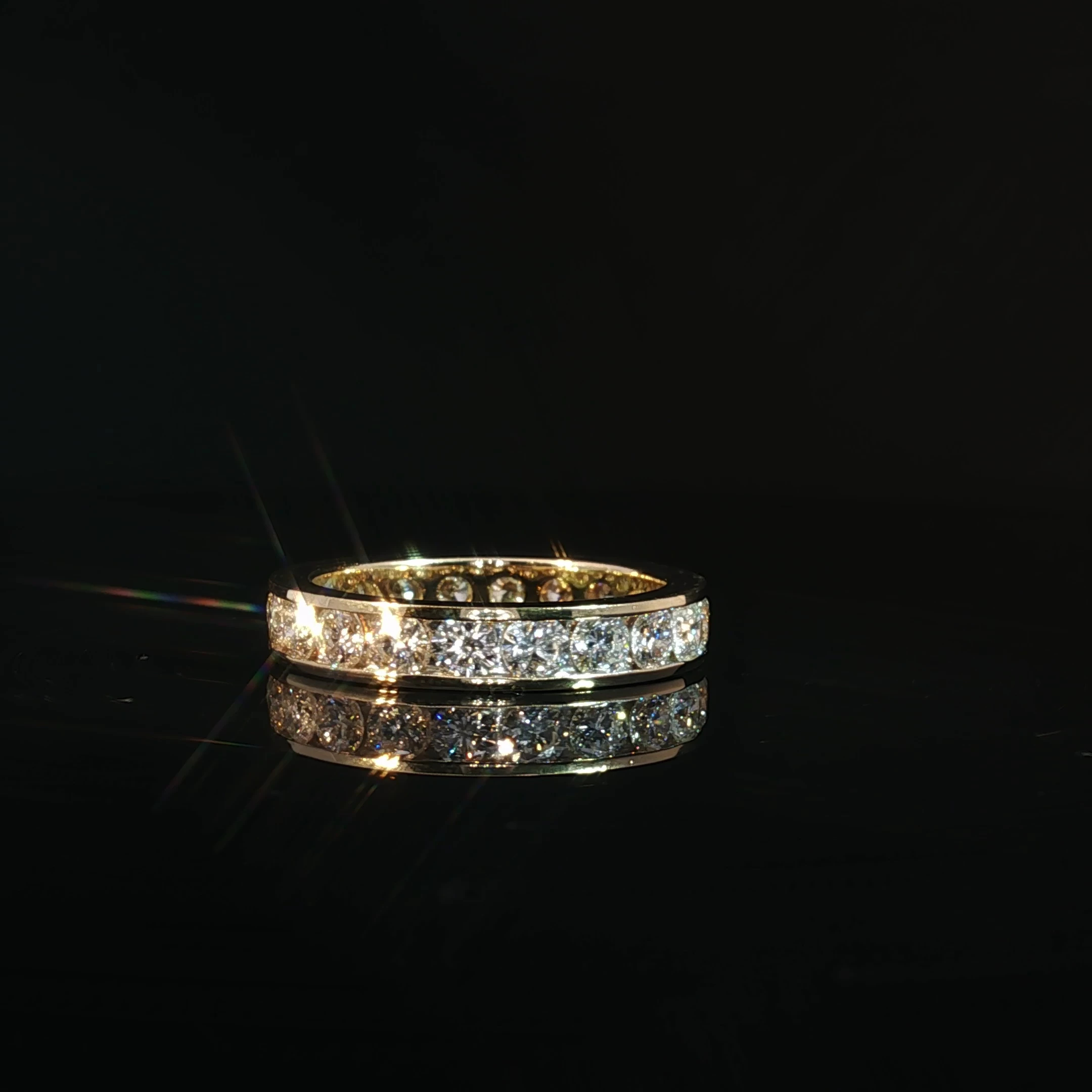 Round Channel Set Eternity Band 2.22 CTW Diamonds - Image 2