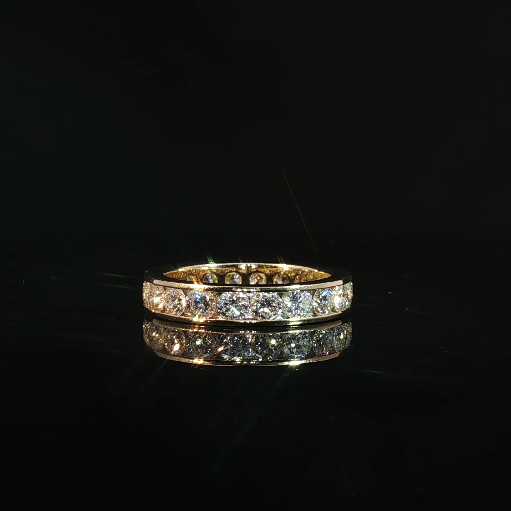 Round Channel Set Eternity Band 2.22 CTW Diamonds - Image 4