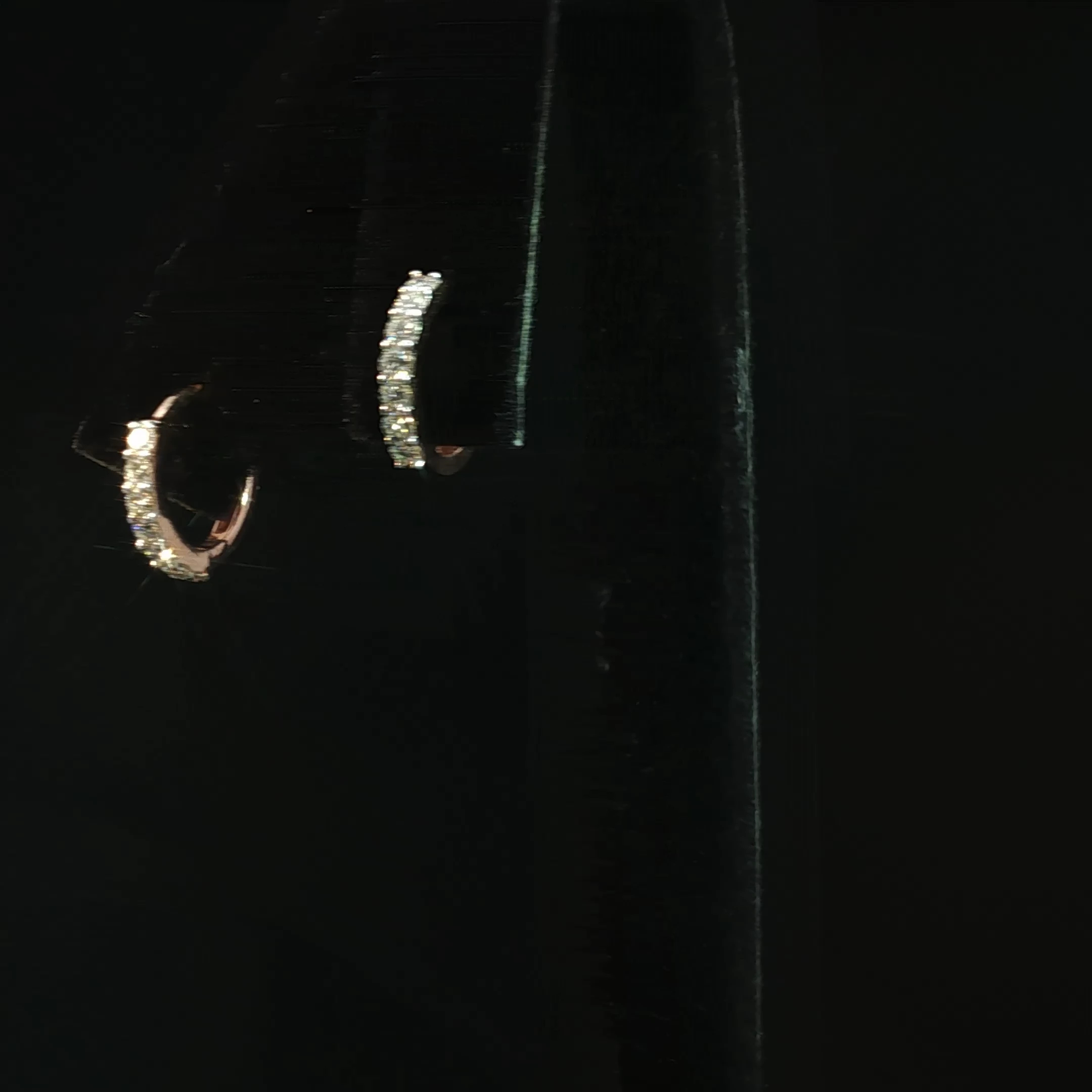 Minimal Pavé Lab-Grown Diamond Hoop Earrings with 0.34 CTW - Image 4