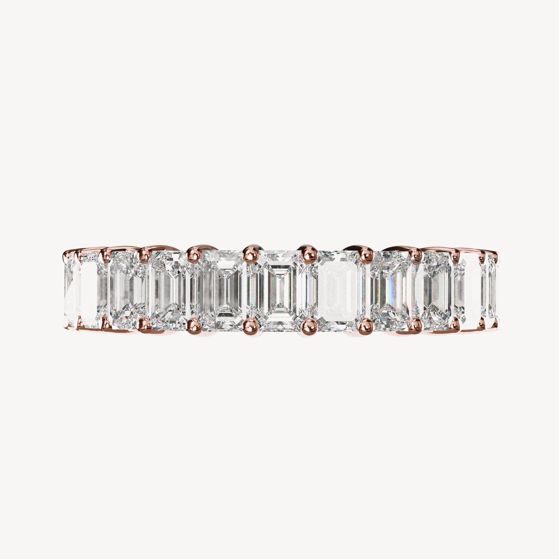 East-West Gold Diamond Eternity Ring - Image 4