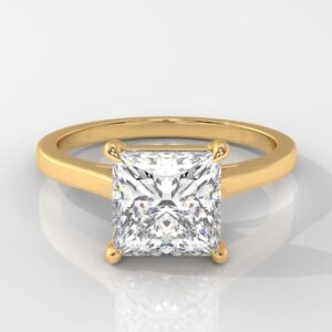 Princess Cut Lab Diamond Engagement Ring