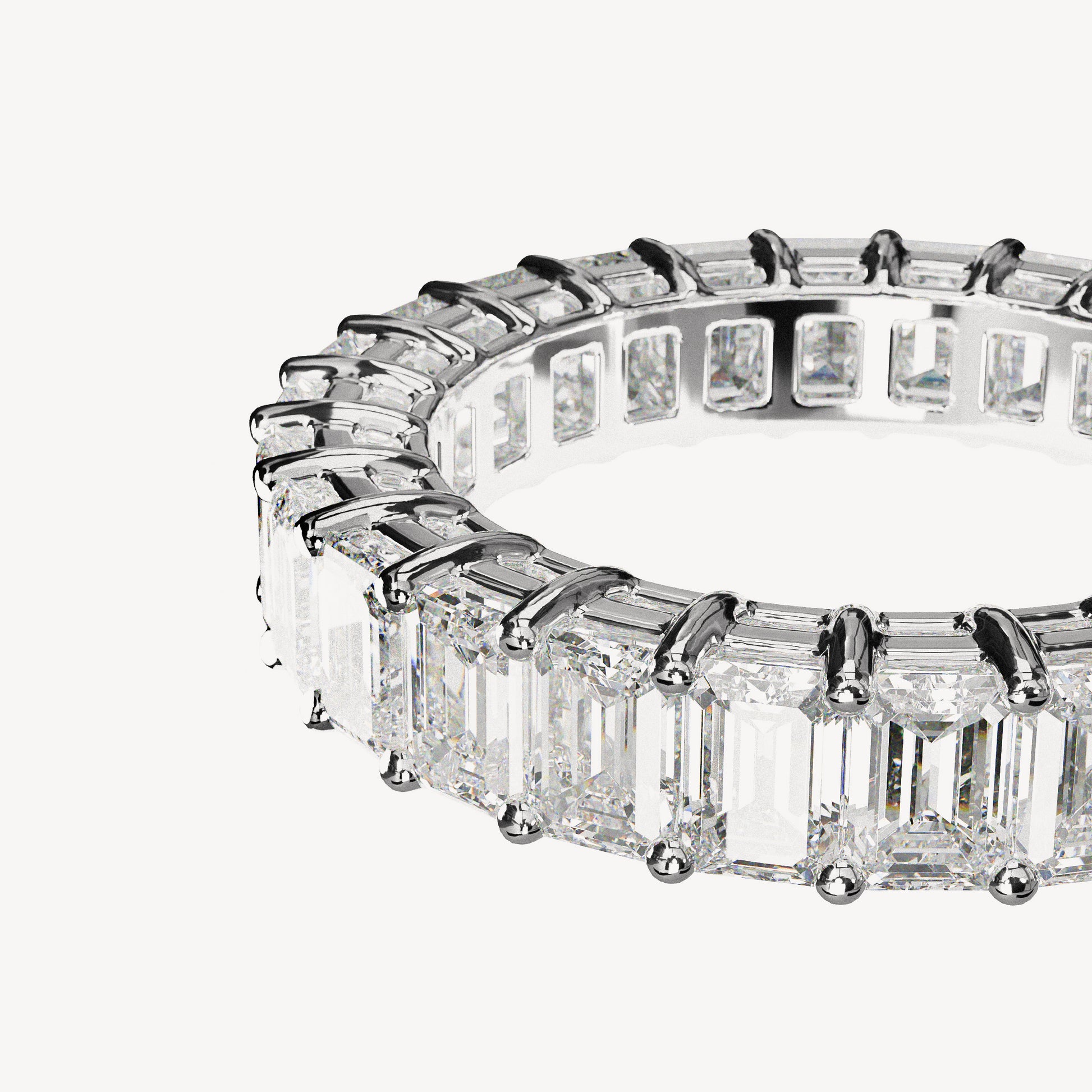 East-West Gold Diamond Eternity Ring - Image 3