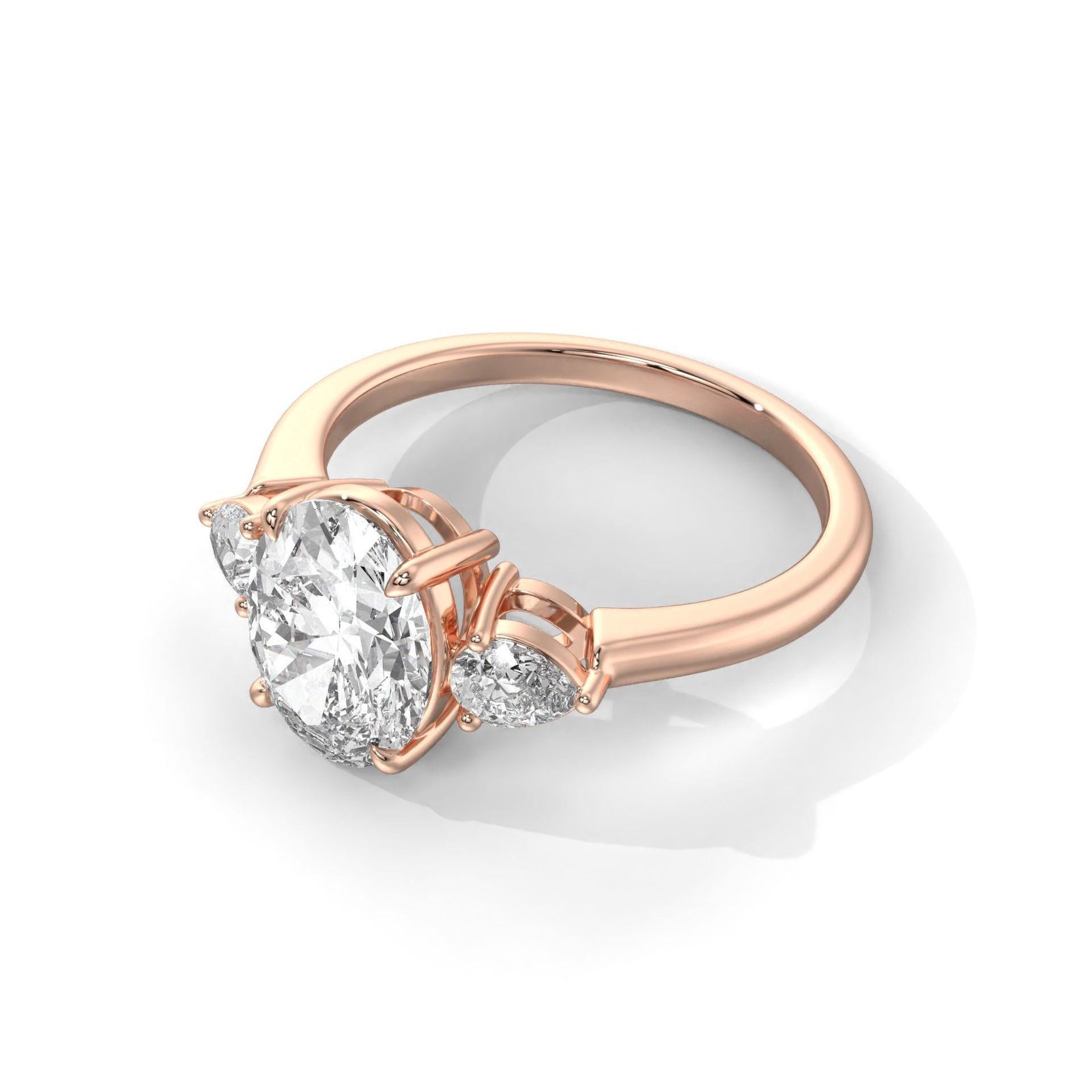 Oval And Pear Cut Engagement Ring - Image 4