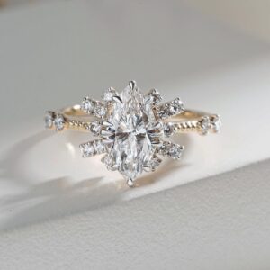 Marquise Lab Grown Diamond Engagement Ring