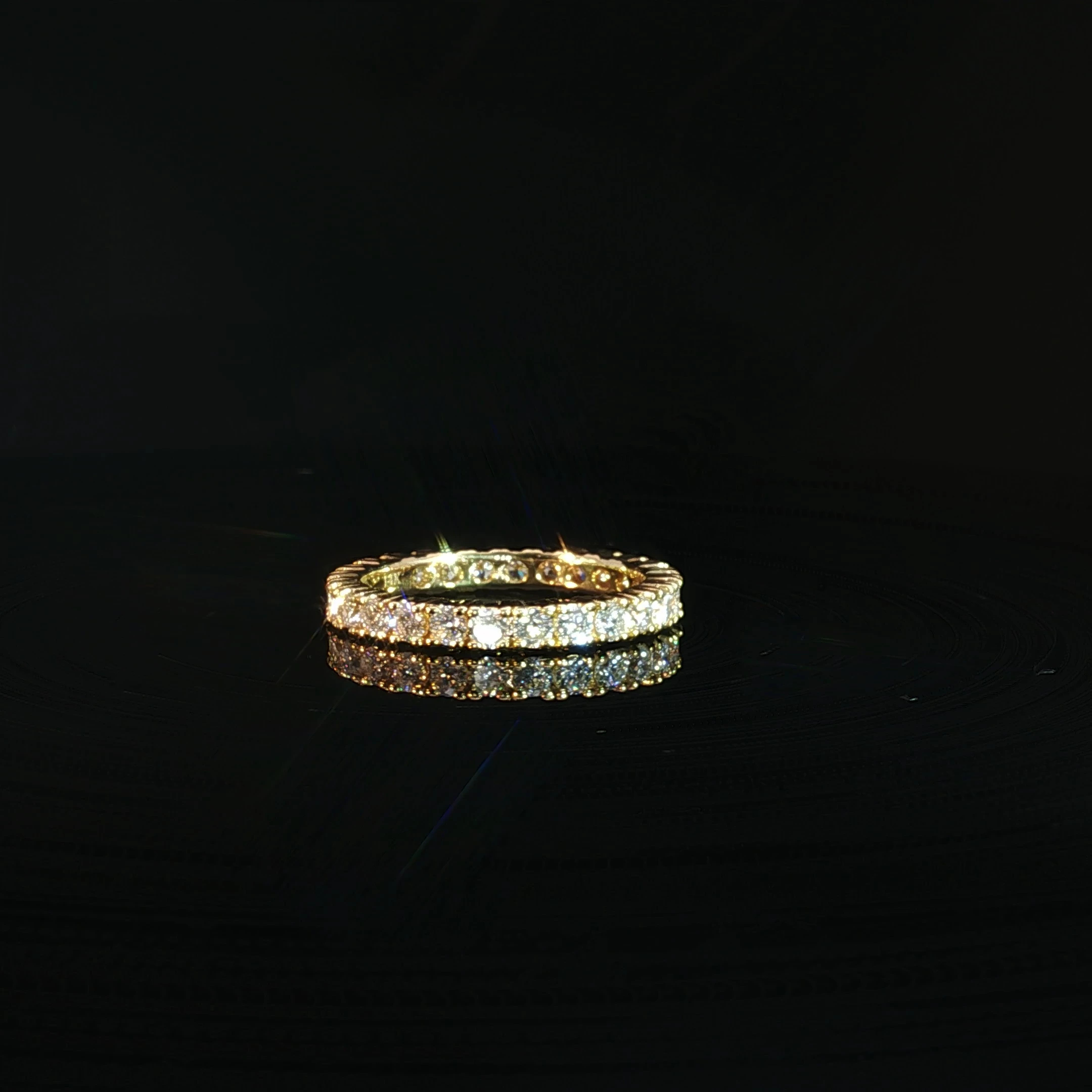 14K Gold Eternity Band with 1.55CT Diamonds