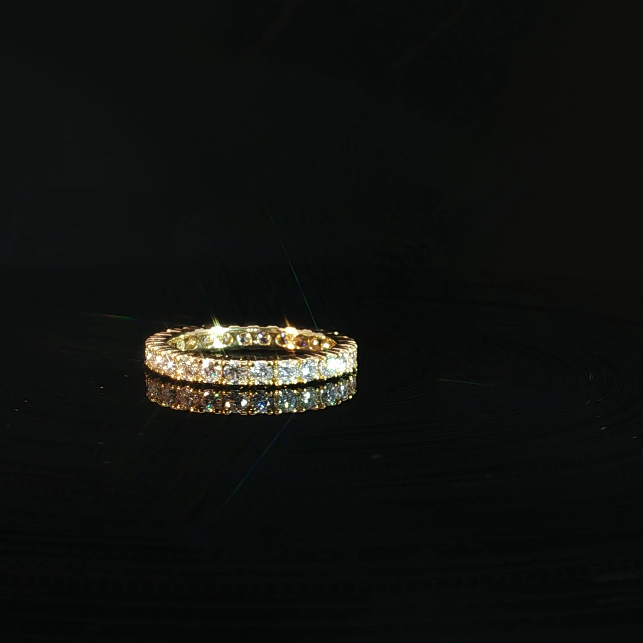 14K Gold Eternity Band with 1.55CT Diamonds - Image 2