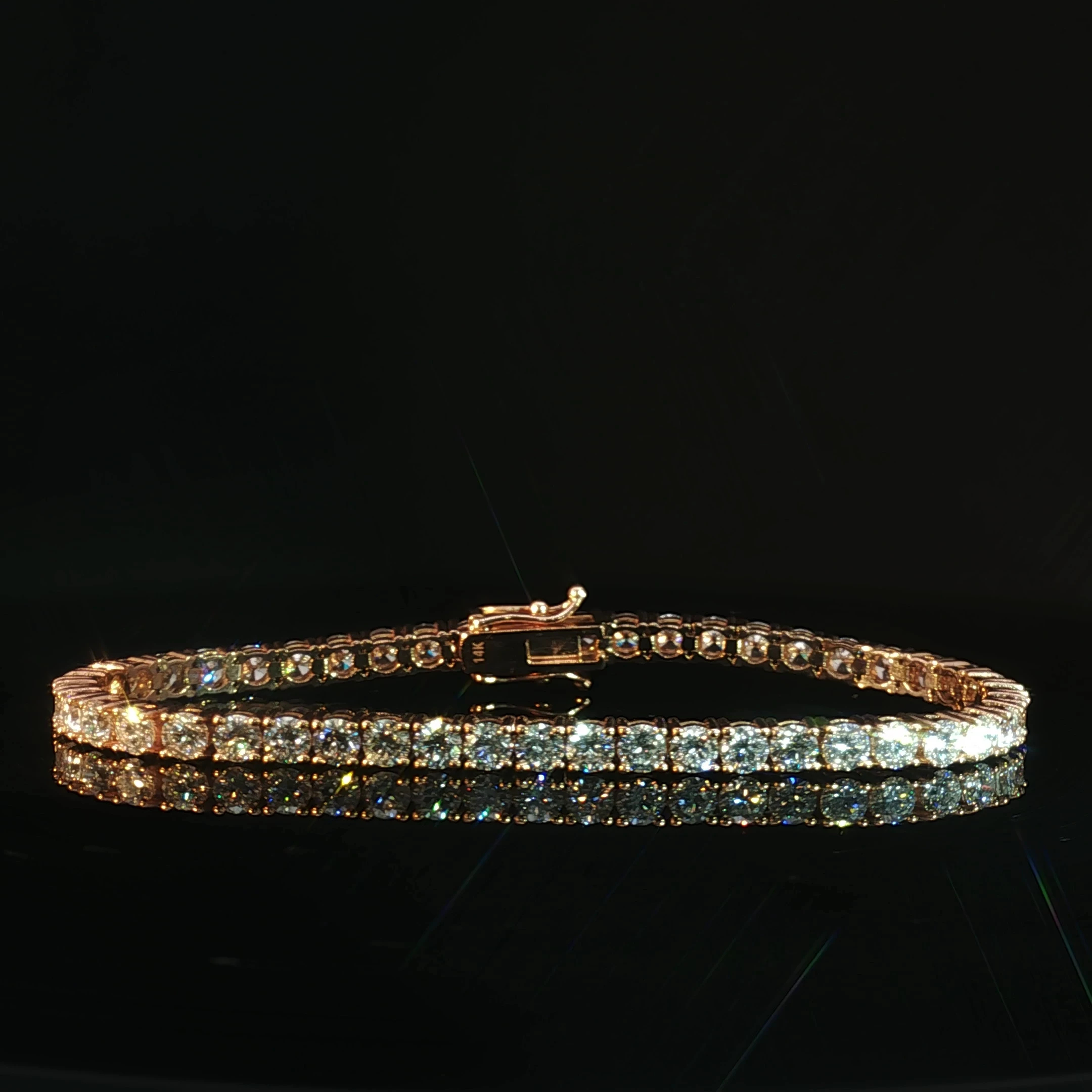 14K Diamond Tennis Bracelet - Image 2