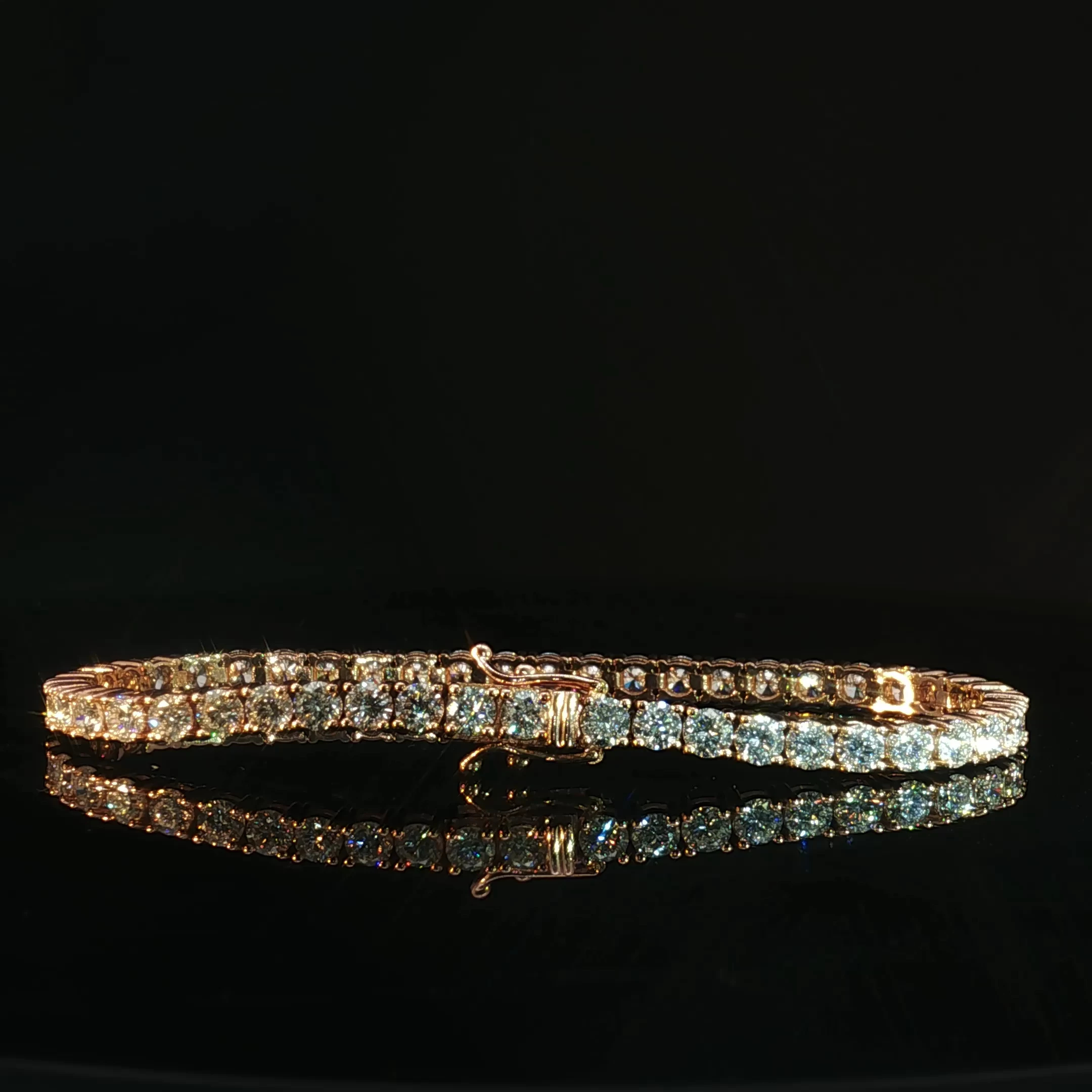 14K Diamond Tennis Bracelet - Image 4