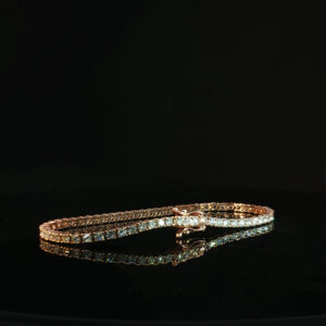 14K Rose Gold Diamond Tennis Bracelet