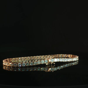 14K Rose Gold Diamond Tennis Bracelet