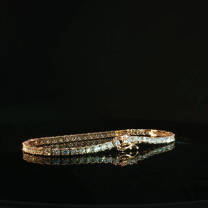 14K Rose Gold Diamond Tennis Bracelet