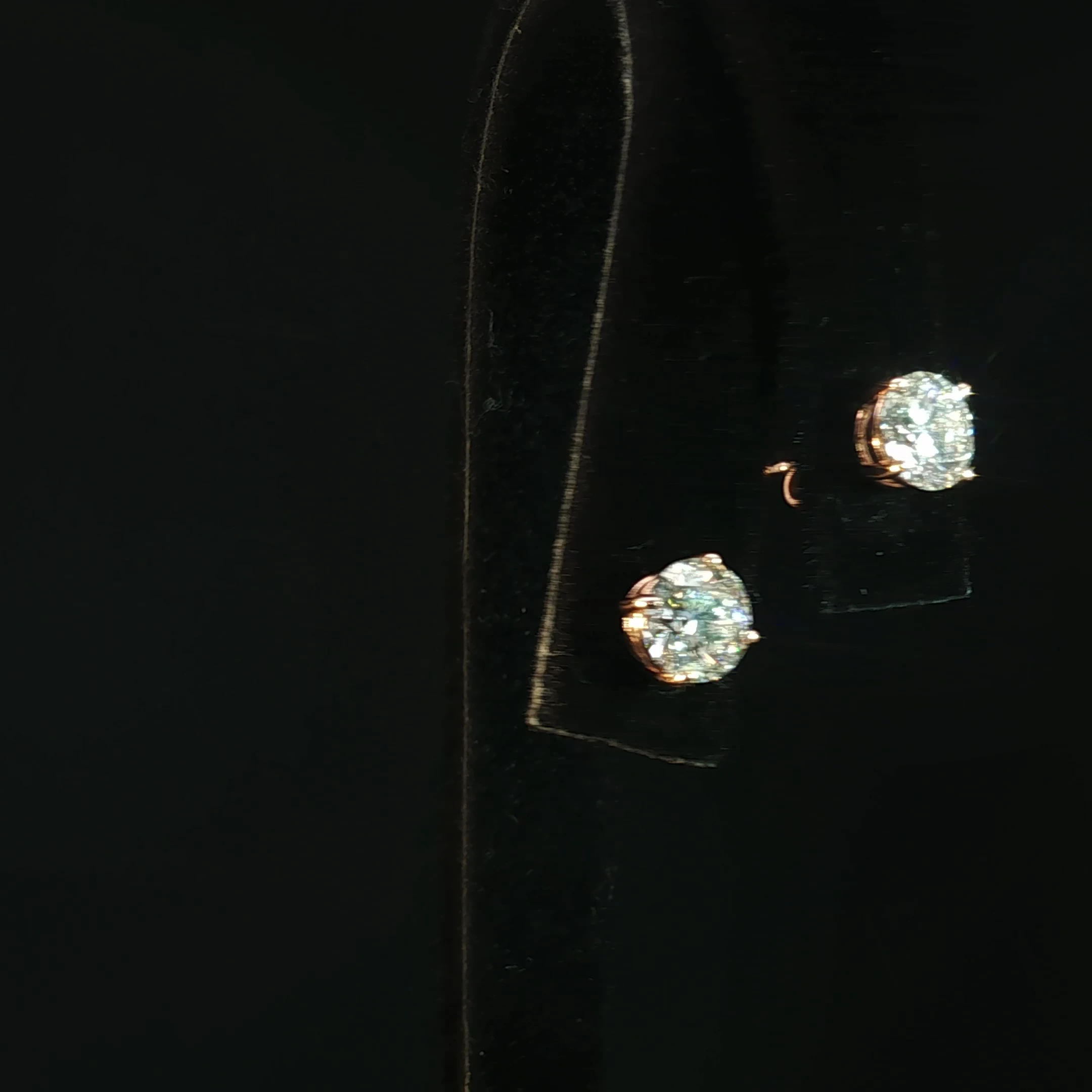 Classic Round Lab Grown Diamond Stud Earrings with 2.03 CTW - Image 3