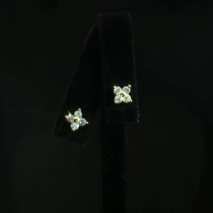 Floral Cluster Lab-Grown Diamond Stud Earrings with 0.58 CTW