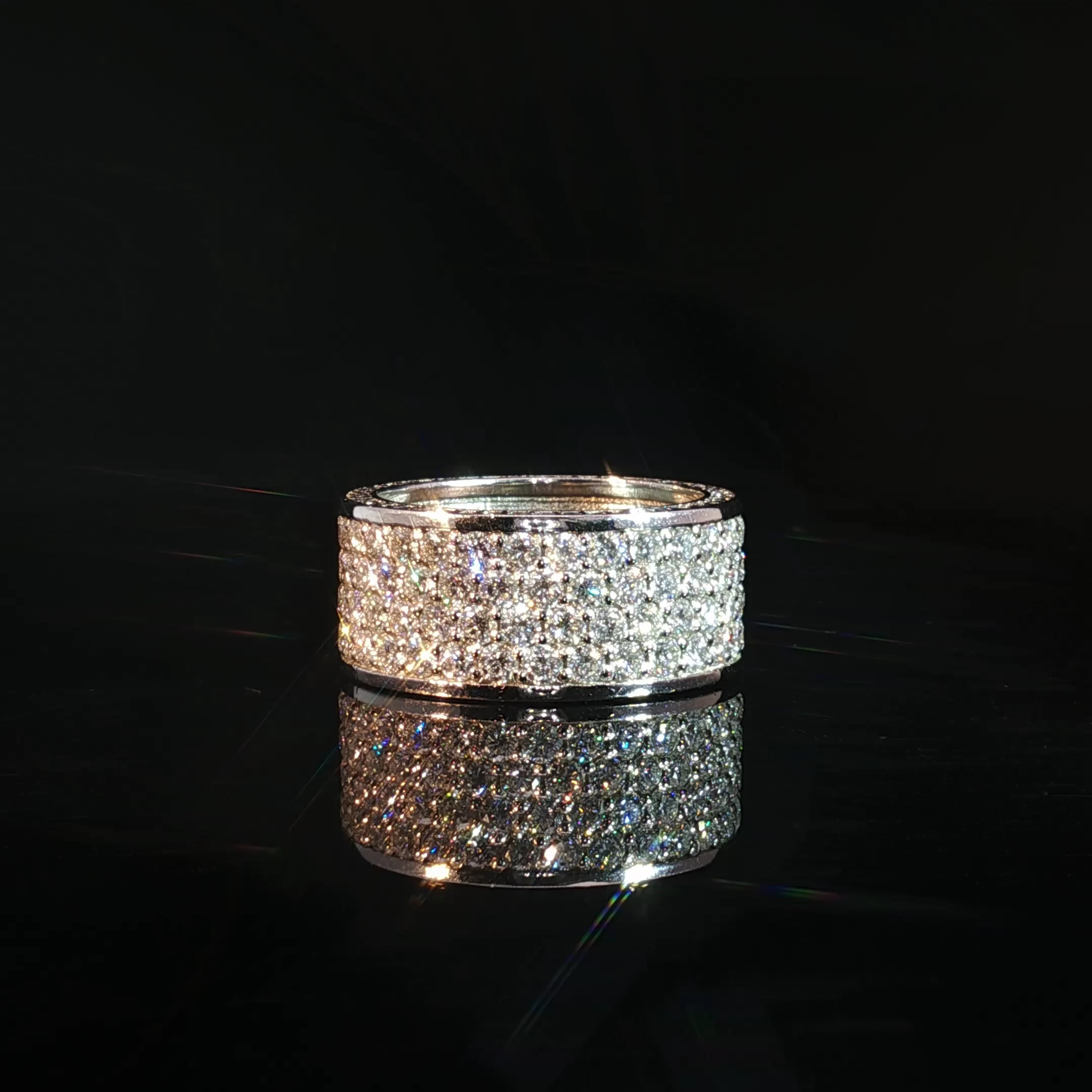14K Gold Full Eternity Band with 11.56CT Diamonds - Image 4