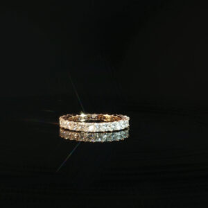 14K Gold Princess Cut Eternity Band with 1.95CTW