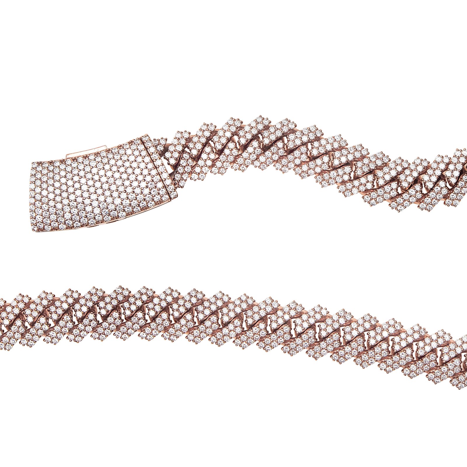 14K Gold Iced Diamond Rope Chain- 35.66CT - Image 2