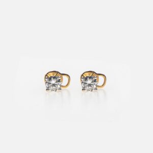 14K Yellow Gold 4-Prong Diamond Stud Earrings – 1.54 CTW