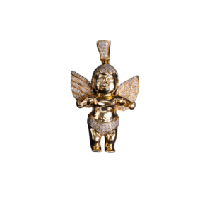 Iced Out Baby Angel Pendant